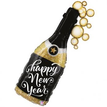 Шар "Happy New Year Бутылка шампанского"