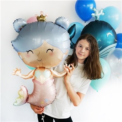 Шар фигура "Русалка в короне"