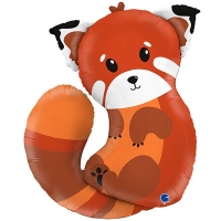 Шар фигура "Панда красная"