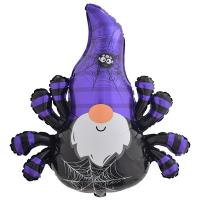 Шар фигура "Гном паук фиолетовый"