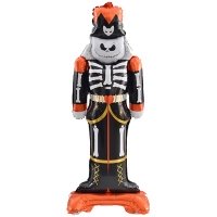 Шар фигура "Щелкунчик скелет оранжевый"