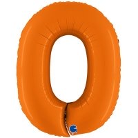 Шар цифра "0 оранжевый"