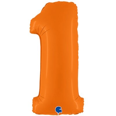 Шар цифра "1 оранжевый"
