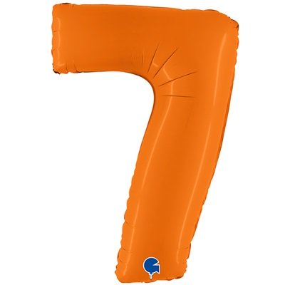 Шар цифра "7 оранжевый"