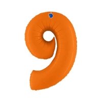 Шар цифра "9 оранжевый"