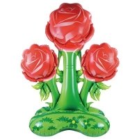 Шар на подставке "Розы красные"