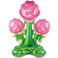 Шар на подставке "Розы розовые"