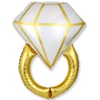 Шар фигура "Кольцо золотое"