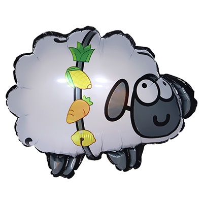 Шар фигура "Овечка бело-серая"
