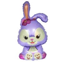 Шар фигура "Заяц сиреневый"