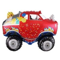 Шар фигура "Машина джип красный"