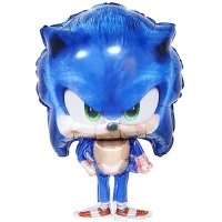 Шар фигура "Ежик Аниме синий злой"