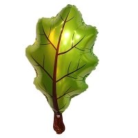 Шар фигура "Лист дубовый зеленый"