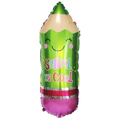 Шар фигура "Карандаш школьный зеленый"