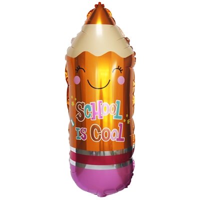 Шар фигура "Карандаш школьный оранжевый"