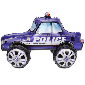 Шар фигура "Машина Полиции синяя"