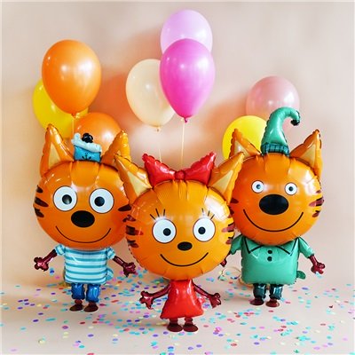 Шар ходячий "Три кота Карамелька"