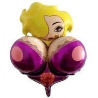 Шар фигура "Мисс Озорница кружево фиолетовое"