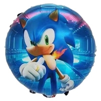 Шар круг "Ежик Аниме синий"