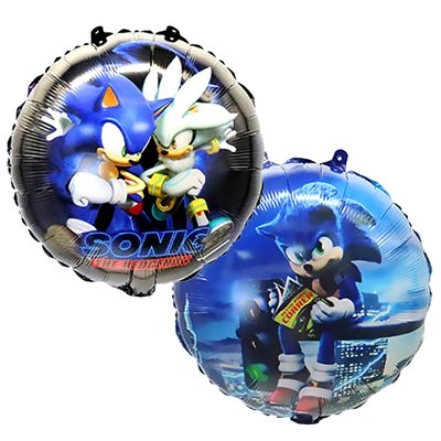 Шар круг "Ежик Аниме синий читающий"