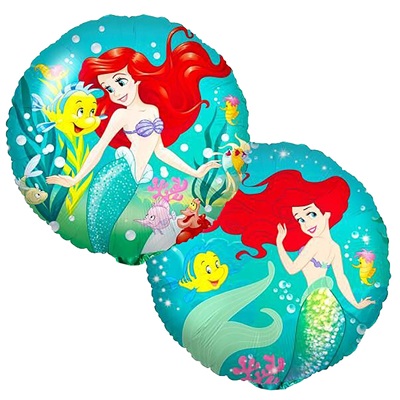 Шар круг "Русалочка Ариэль"