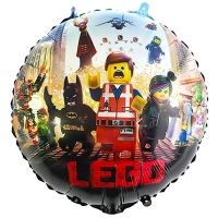 Шар круг "Лего Человечки"