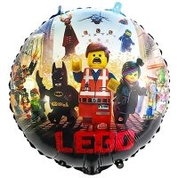 Шар круг "Лего Человечки"