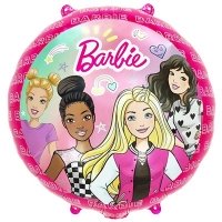 Шар круг "Барби с подругами"