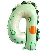 Шар цифра "4 Зоопарк Крокодил"