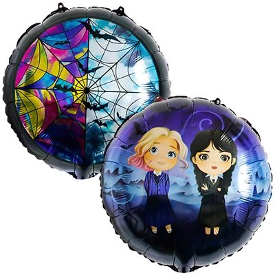 Шар круг "Мрачная девочка и подруга"