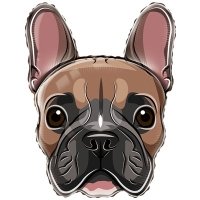 Шар фигура "Собака бульдог"