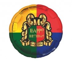 Шар круг "Happy Birthday Magic Time Волшебники"