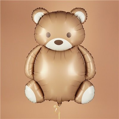 Шар фигура "Медведь коричневый сатин"