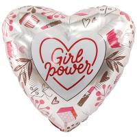 Шар сердце "GIRL POWER Конфетка"
