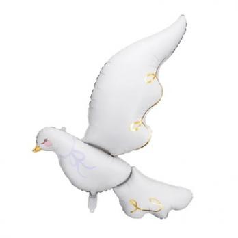Шар фигура "Голубь белый"