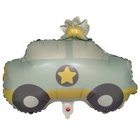 Шар фигура "Машина голубая"