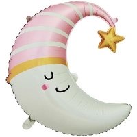 Шар фигура "Спящий полумесяц малышке"
