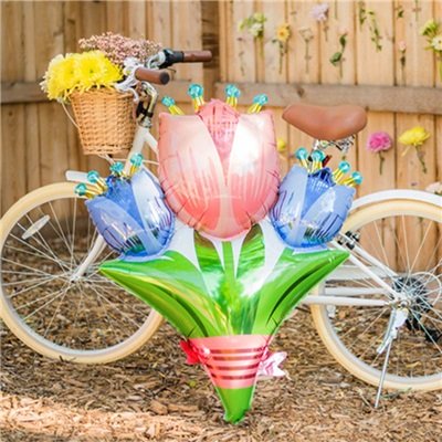 Шар фигура "Тюльпаны Букет"