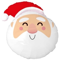 Шар фигура "Голова Санты"