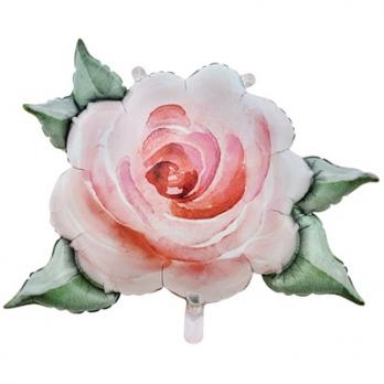 Шар фигура "Роза акварель"