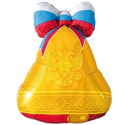 Шар фигура "Колокольчик триколор"