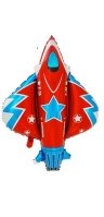 Шар фигура "Истребитель сине-красный"