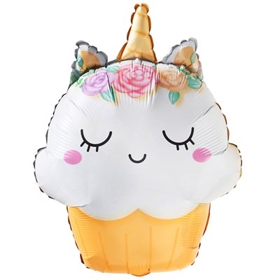 Шар фигура "Кекс Единорог"