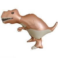 Шар фигура "Динозавр сатин коричневый"
