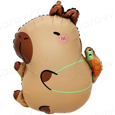 Шар фигура "Капибара с черепашкой"