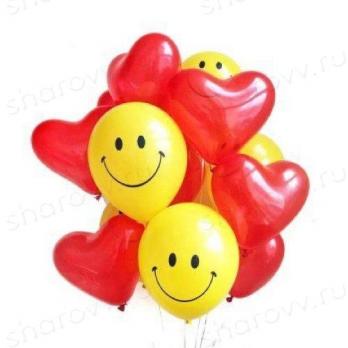 Облако из шаров "Радость любви" Облако из шаров "Радость любви"