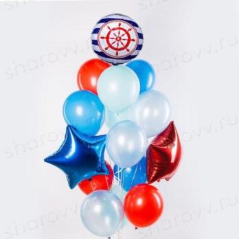 Фонтан из шаров "У штурвала" Фонтан из шаров "У штурвала"