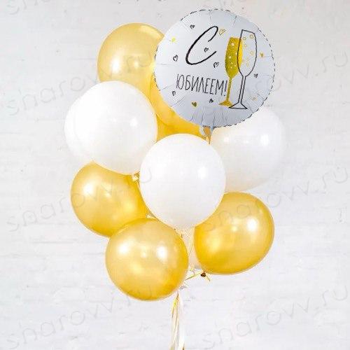 Фонтан из шаров "Бокал шампанского"