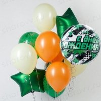 Облако из шаров "Яркий грин"