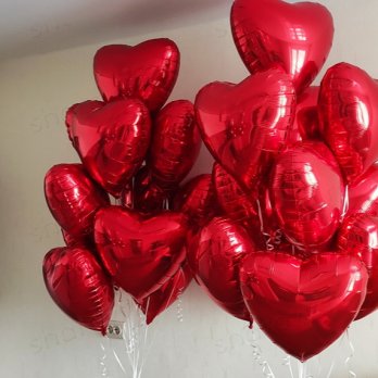 Шар сердце 45см "Красное"